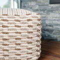 Loop pouf lifestyle shot in home decor

