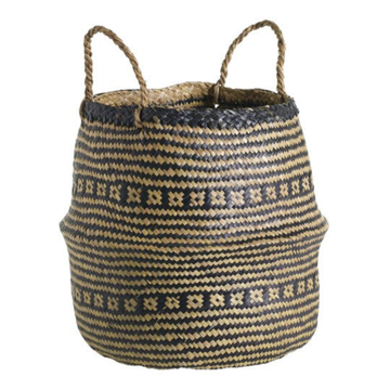Natural fiber Bali basket for plants and home decor