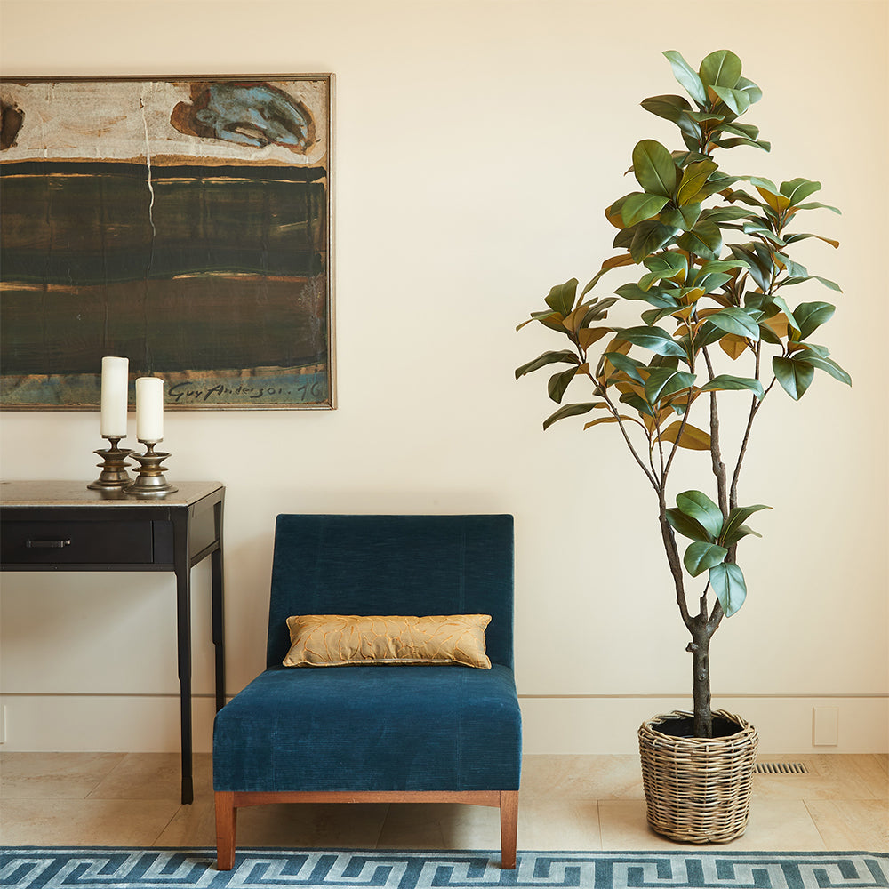 French rattan basket detail showing woven texture